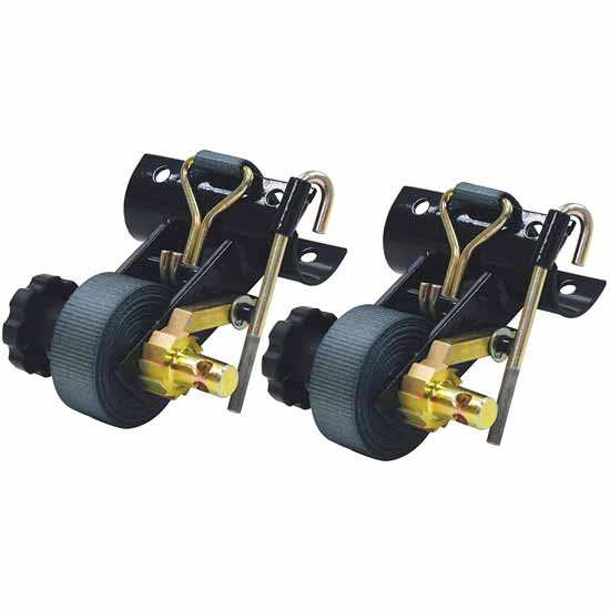 Angle Mount Ladder Rack Ratchet Tie Down, 1.5 In X 7 Ft, For Square Tube Ladder Racks