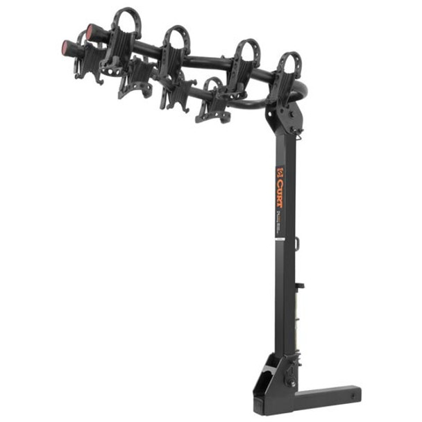 Hitch-Mounted Bike Rack For Trailer Hitches W/ 2 Inch Receiver - 180 Lbs. Max Capacity