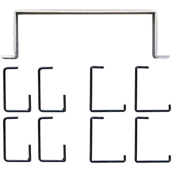 11 X 6 X 121 Inch Diamond Plate Aluminum Conduit Carrier Installs On Ladder Rack