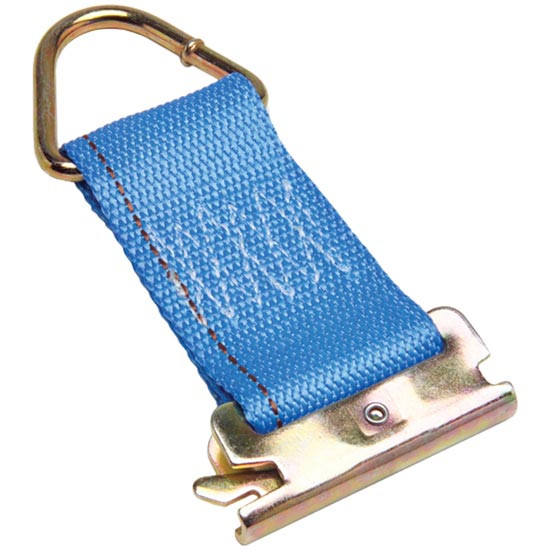 6 Inch Blue E-Track Rope Tie Off Adapter Strap