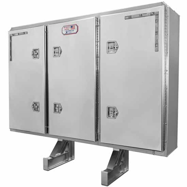 3 Door Cab Rack Smooth Aluminum 68 X 80 X 14 Inch By Sturdy-Lite 3 Door Cab Rack Smooth Aluminum 68 X 80 X 14 Inch By Sturdy-Lite