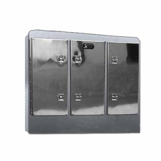 68 X 80 X 12 Inch Aluminum 3 Door Vault Cab Rack By Sturdy-Lite