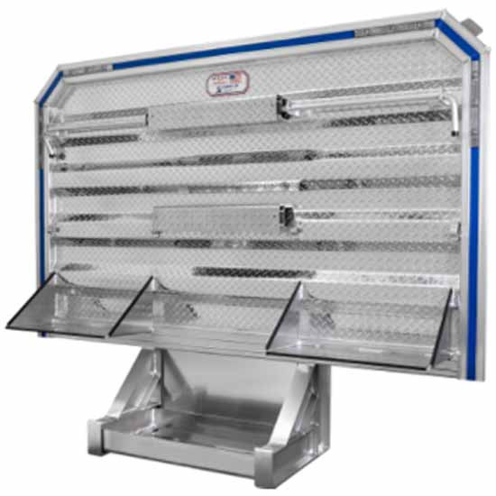 Sturdy-Lite 68 X 80 Inch Deluxe Cab Rack W/ Center Chain Hangers, Tarp Shelves, Coil Rack & Timer Pkg
