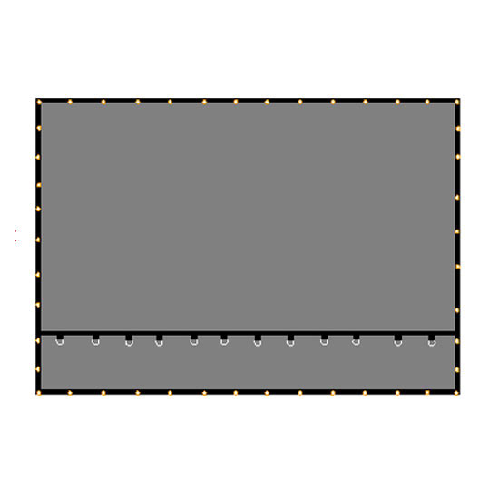 BESTfit Black Smoke Tarp 10 X 12 Foot 18 Oz Vinyl