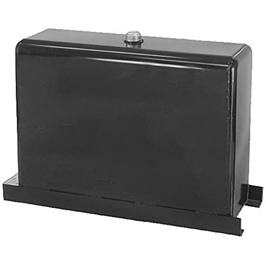 Steel 50 Gallon Upright Fully Baffled Hydraulic Reservoir - Powder Coated Black