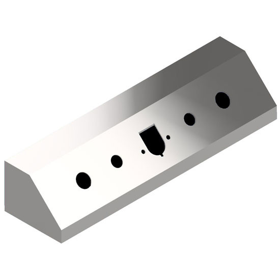 Paintable Stainless On-Top Air Line Box Sectionalized Deck Plate W/ Trailer Air, 7-Way, Hydraulic Hookups