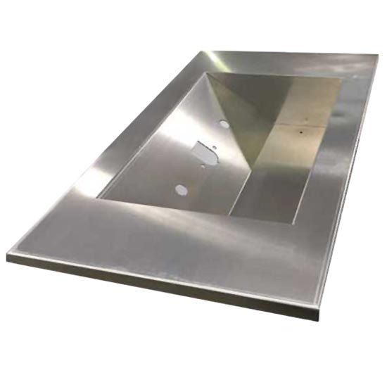 Aluminum Deck Plate 18 Inch Sectional with Air line Box With Openings For Trailer Air & 7-Way Hookups