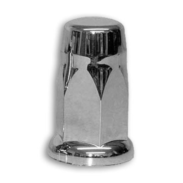 33MM Chrome Plastic King Crown Push-On Nut Cover