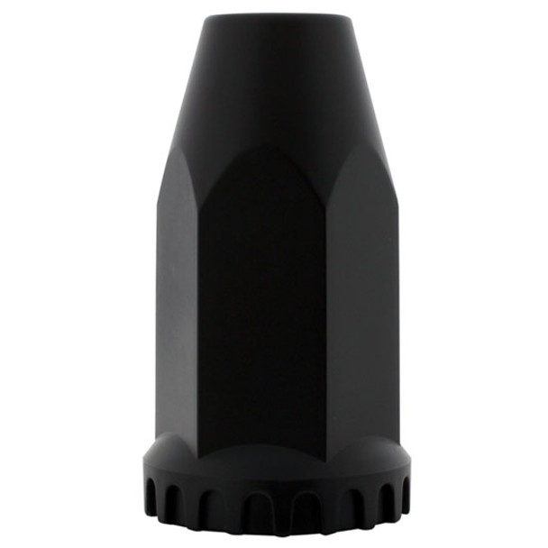 33MM X 4 Inch Black Thread-On Flat Spike Nut Cover With Flange 33MM X 4 Inch Black Thread-On Flat Spike Nut Cover With Flange