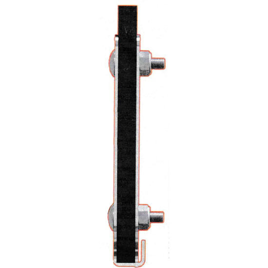 6 X 24 X 3/4 Inch 304 Stainless Steel Tapered Design Flap Weight