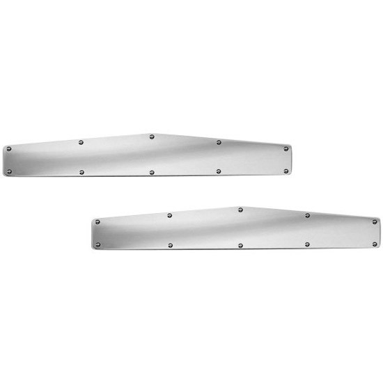 4 X 24 Inch 304 Stainless Steel Angle Cut Flap Weights W/ Extra Mounting Holes - Pair