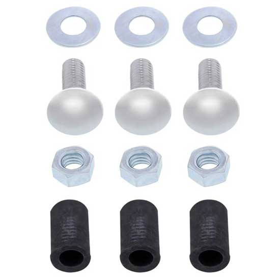 4 X 24 Inch Chrome Bottom Mud Flap Plate Bolt Thru