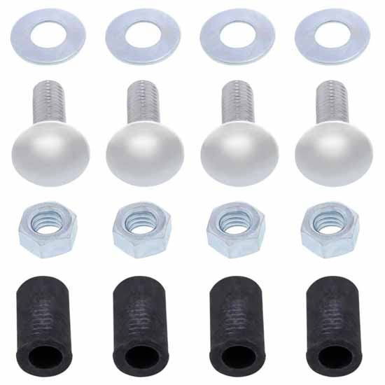 Stainless Steel Top Mud Flap Plate W/ Bolt Thru Mounting Stud