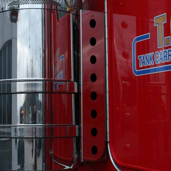 Stainless Steel Rear 20.5 Inch Tall Air Cleaner Panels For Peterbilt