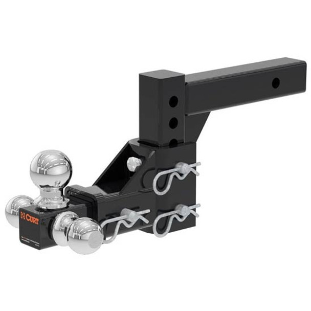 Adjustable Tri-Ball Mount W/ Adjustable Shank For 1.875, 2, 2.3125 Inch Couplers