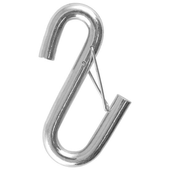 13/32 Inch Zinc-Plated Safety Latch S-Hook - Rated To 3,500 Lbs. GTW