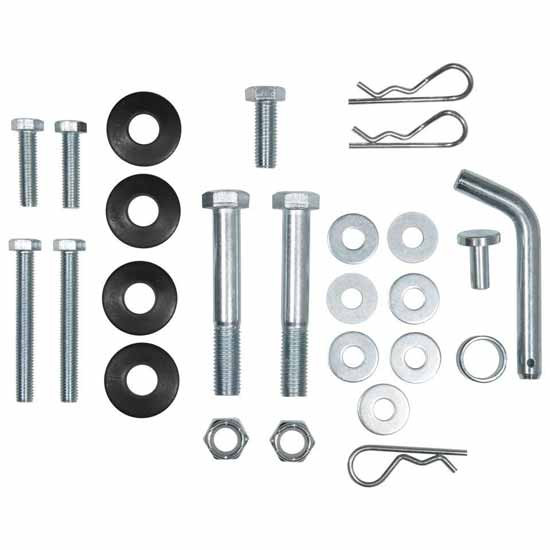 Round Bar Weight Distribution Hardware Kit W/ Bolts, Nuts, Washers, Adjustment Pin, Pin, Clips