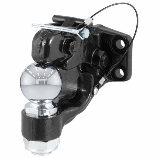 Ball And Pintle Hitch Mount For 2.3125 Inch Couplers Or Lunette Eyes -  16,000 Lbs.