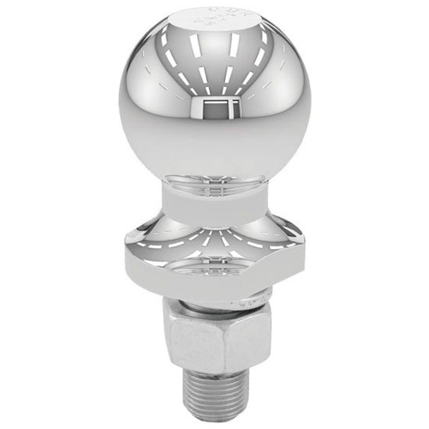 2 Inch Chrome-Steel Trailer Hitch Ball W/ 3/4 X 1.75 Inch Shank -  3,500 Lbs