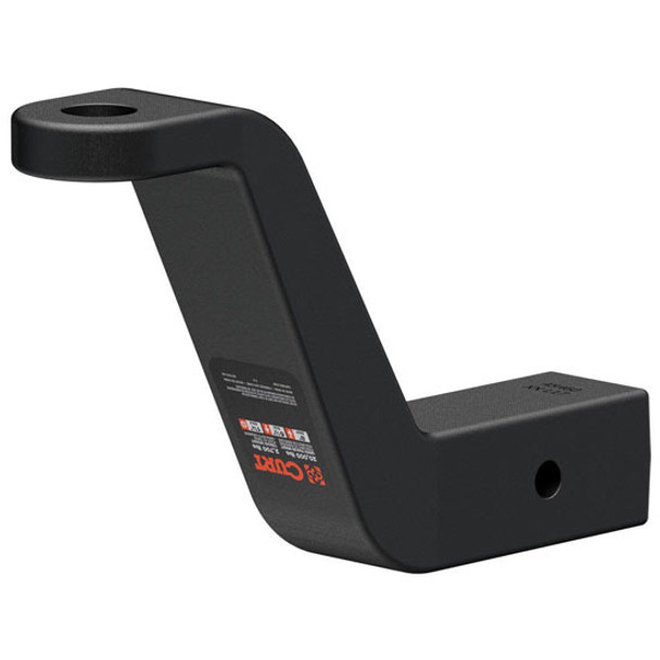 Commercial Duty Ball Mount W/ 1.25 Inch Hole, 6.5 Inch Rise Or 8 Inch Drop For 2.5 Inch Receiver Tube - 20K Lbs. GTW
