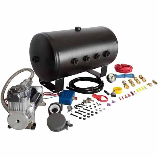 Nathan Airchime K5LA 540 Train Horn Kit With 5 Gallon 8 Port Tank, 400C Air Compressor