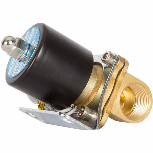 12V Brass Electric Air Solenoid With 3/4 Inch NPT