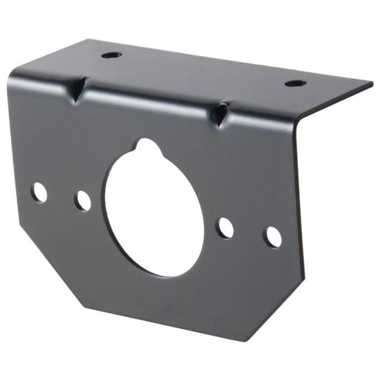 Gloss Black Steel 4-Way And 6-Way Round Connector Mounting Bracket