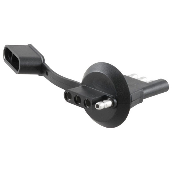 4-Way Flat License Plate Light Plug Adapter