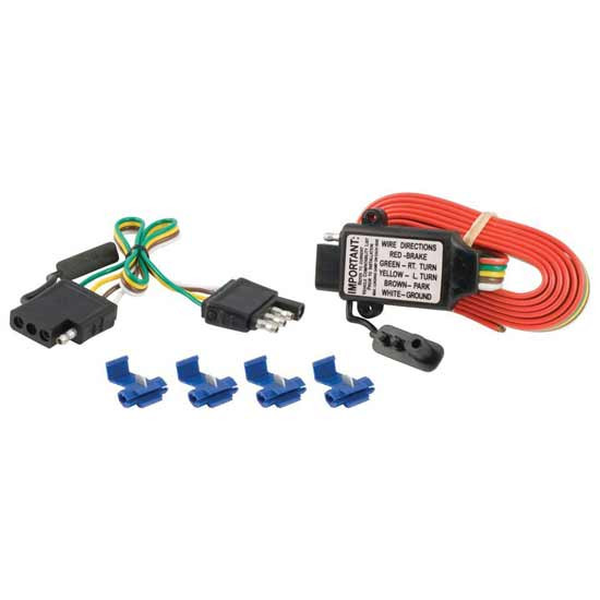 Non-Powered 3-To-2 Wire Taillight Converter W/ 4-Way Flat Output Mounts To Surface of Board