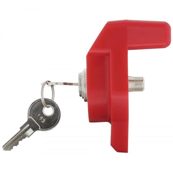 Heavy Duty Red Plastic Glad Hand Trailer Lockout Device - Keyed Individually