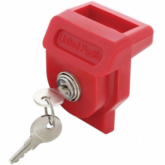 Heavy Duty Red Plastic Glad Hand Trailer Lockout Device - Keyed Individually