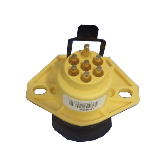 7 Way Receptacle QCS Socket STA Dryer, Bullet Termination, Locking Clip