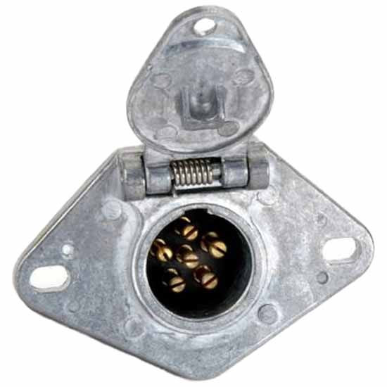 Diecast Trailer Receptacle With Flap & Split