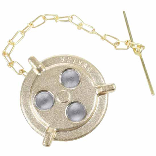 2 Inch Brass 11.5 TPI Non-Vented Fuel Cap