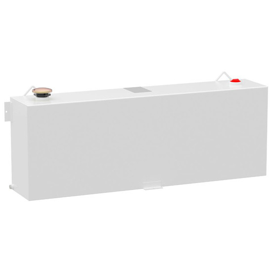 White Smooth Steel 45 Gallon Rectangle Transfer Tank