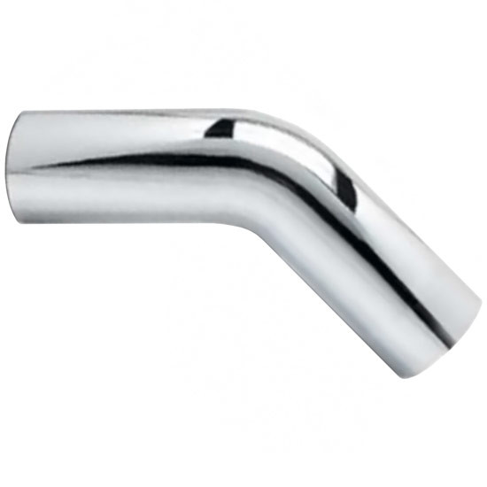 BESTfit 4 OD X 9 Inch OAL 45 Degree Chrome-Plated Steel Elbow