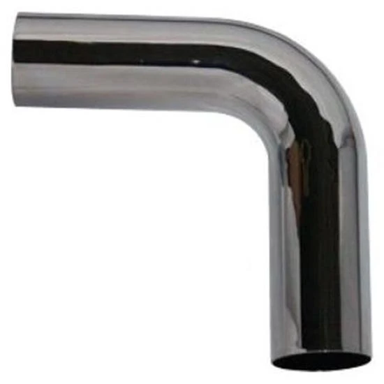 BESTfit 4 Inch ID / OD 90 Degree 12 X 12 Inch Chrome Exhaust Elbow