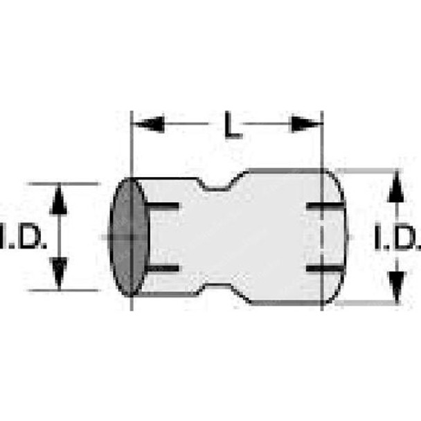 BESTfit 5 ID X 4 ID X 8 Inch Aluminized Exhaust Adapter Reducer 35-5040 BESTfit 5 ID X 4 ID X 8 Inch Aluminized Exhaust Adapter Reducer 35-5040