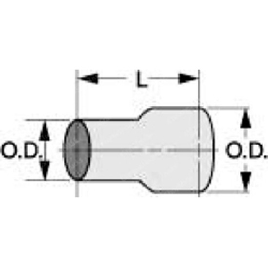 BESTfit Aluminized Exhaust Reducer 5 OD X 4 OD X 8 Inch