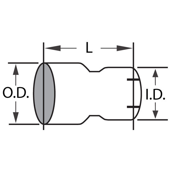 BESTfit Chrome Exhaust Reducer 6 OD X 5 ID X 8 Inch