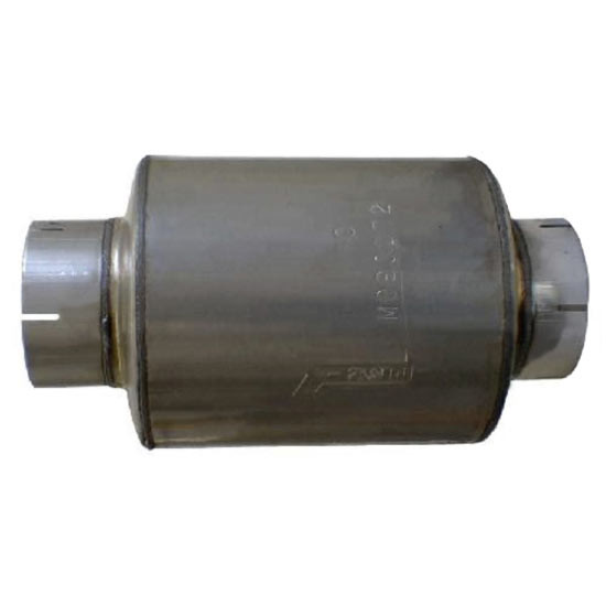 9 Inch Diameter Short Galvanized Exhaust Muffler 5 ID / 5 ID X 12