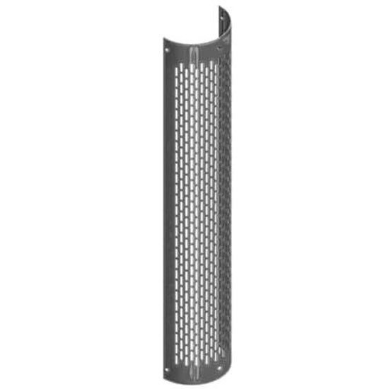 Lincoln Chrome 8 Inch 180 Degree Exhaust Heat Shield W/ Vertical