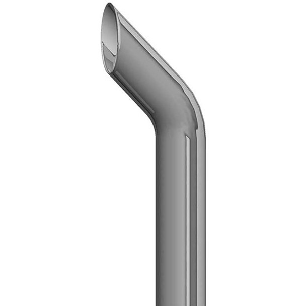 8 OD X 120 Inch Bull Hauler Exhaust Stack By Lincoln Chrome