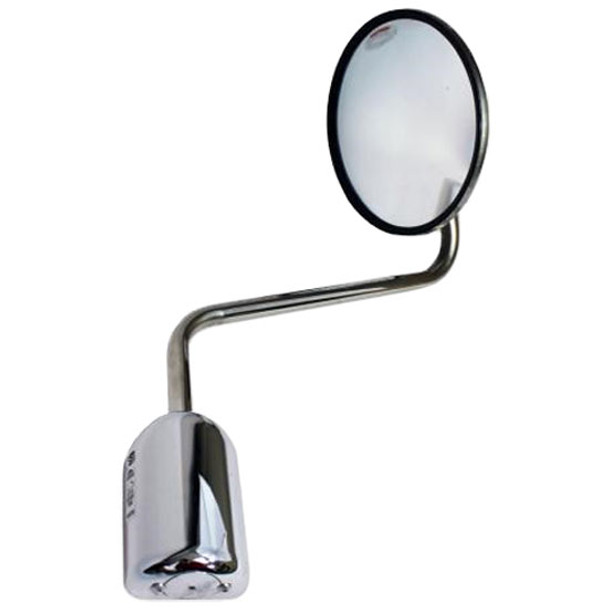 8.5 Inch Stainless Steel Convex Wide View Mirror Kit Passenger Side