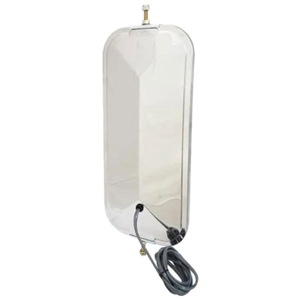 7 X 16 Inch Stainless Steel Heated V-Back Mirror For Driver Or Passenger Side 7 X 16 Inch Stainless Steel Heated V-Back Mirror For Driver Or Passenger Side