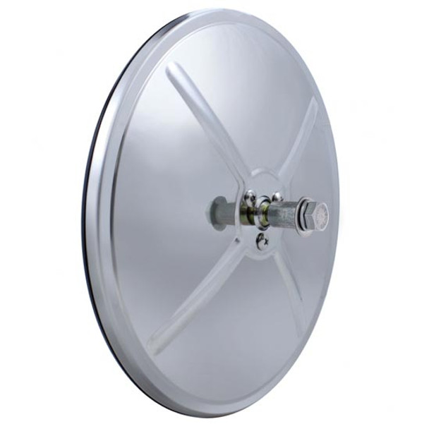 8.5 Inch Stainless Steel Center Mount Convex Mirror W/O Brackets 8.5 Inch Stainless Steel Center Mount Convex Mirror W/O Brackets
