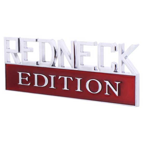 4.9375 X 1.75 Inch Chrome-Plated Plastic Redneck Edition Accent Emblem