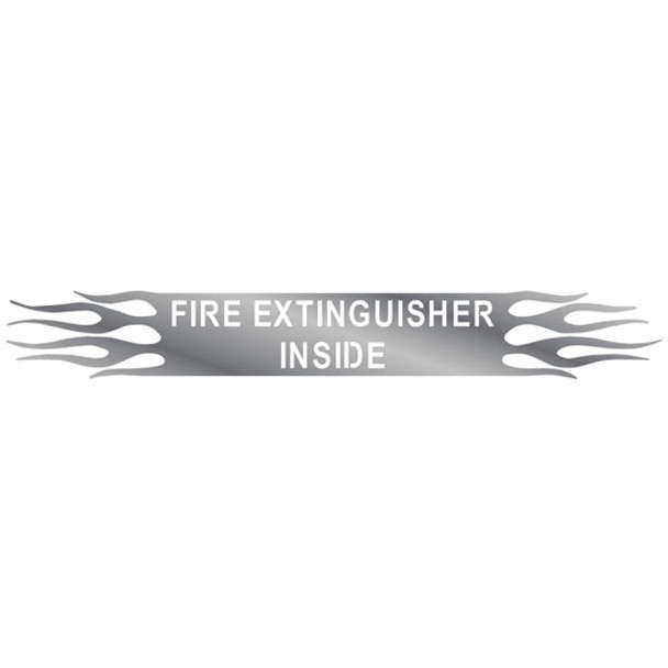 2.66 X 19.2 Inch 304 Stainless Steel Fire Extinguisher Inside Sign 2.66 X 19.2 Inch 304 Stainless Steel Fire Extinguisher Inside Sign