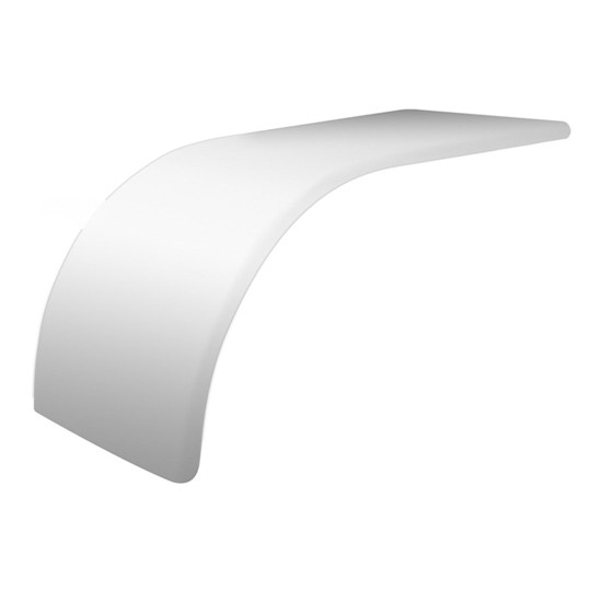 66 Inch 304 Stainless Steel Long Front Half Fender W/ Rolled Edge