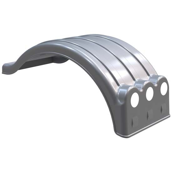 Minimizer MIN1352LPL Double Deuce Liquid Platium Poly Tandem Axle Fender W/ Light Box